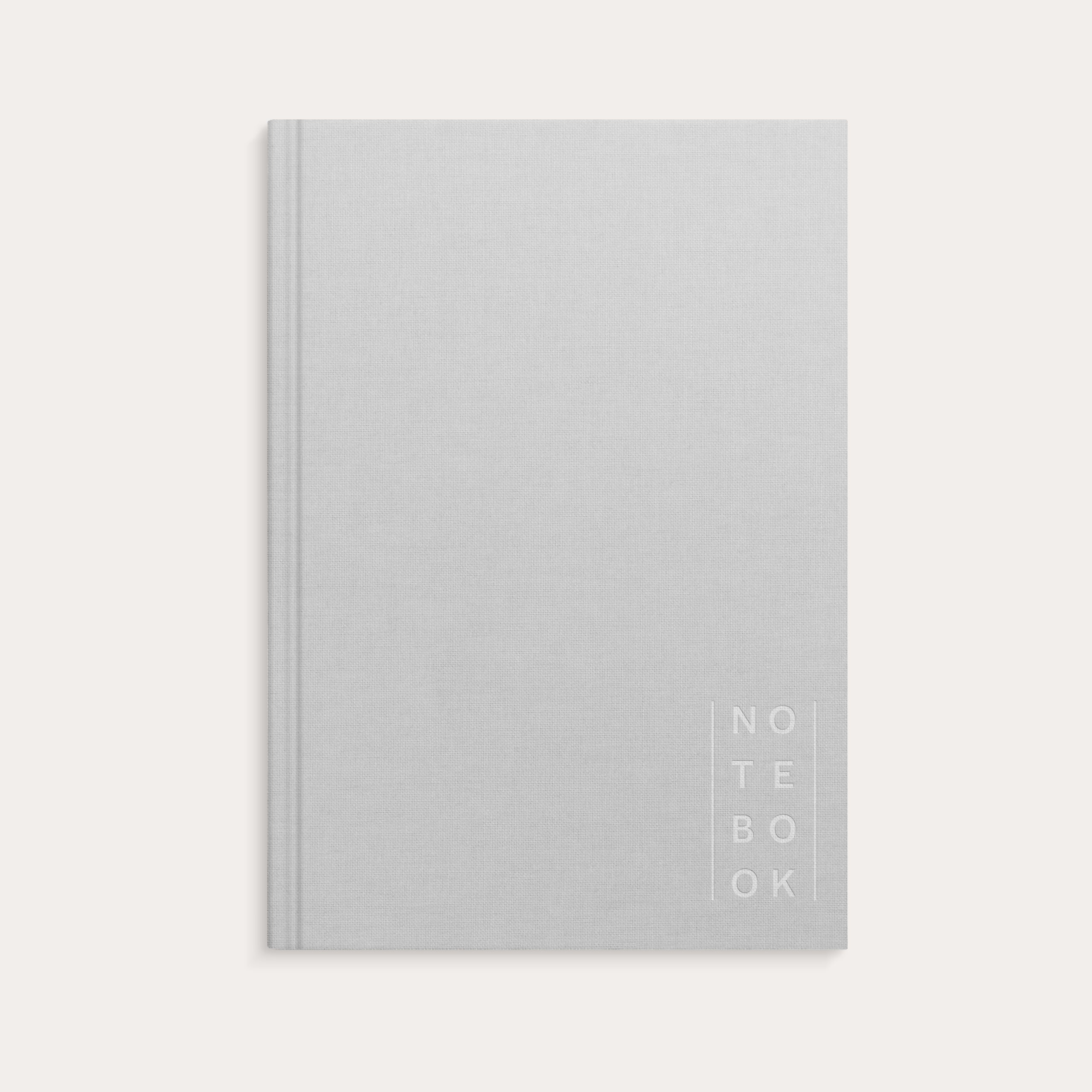 Notebook A5 Textile Light Grey