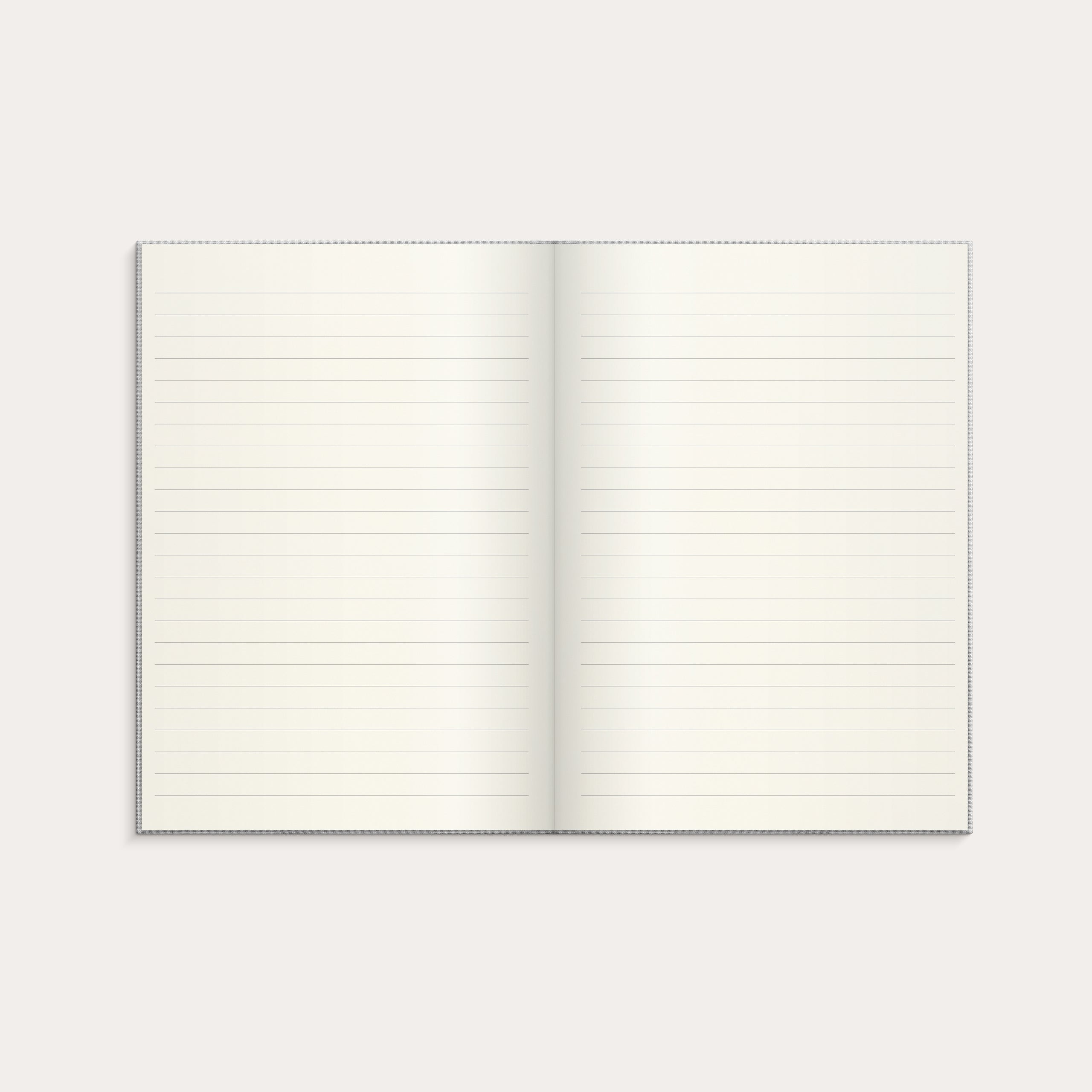 Notebook Textile light grey lined A5