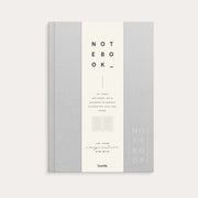 Notebook Textile light grey lined A5