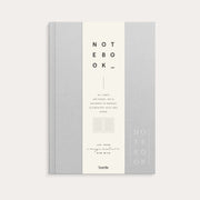 Notebook Textile Light Grey lined A5