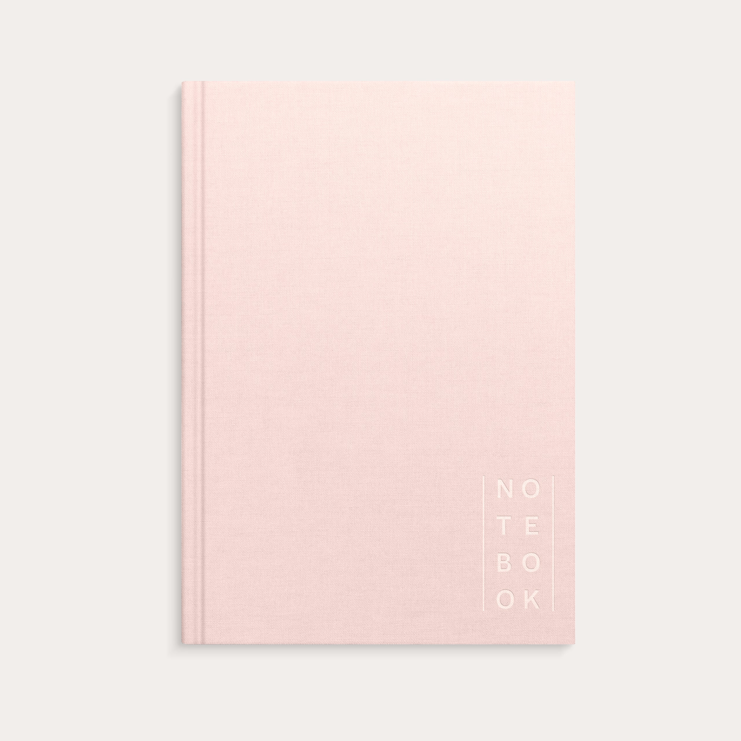 Notebook Textile pink lined A5