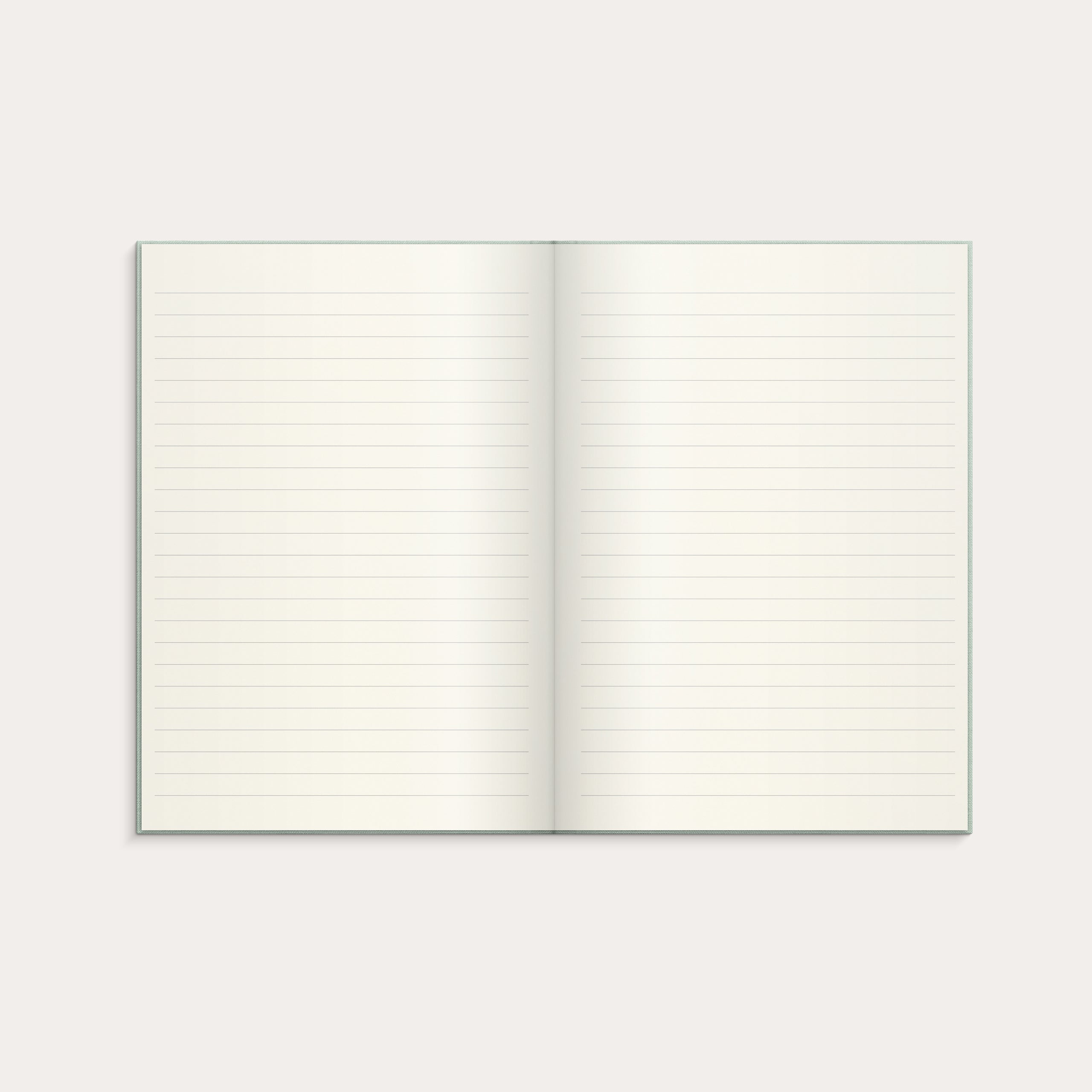 Notebook Textile green lined A5