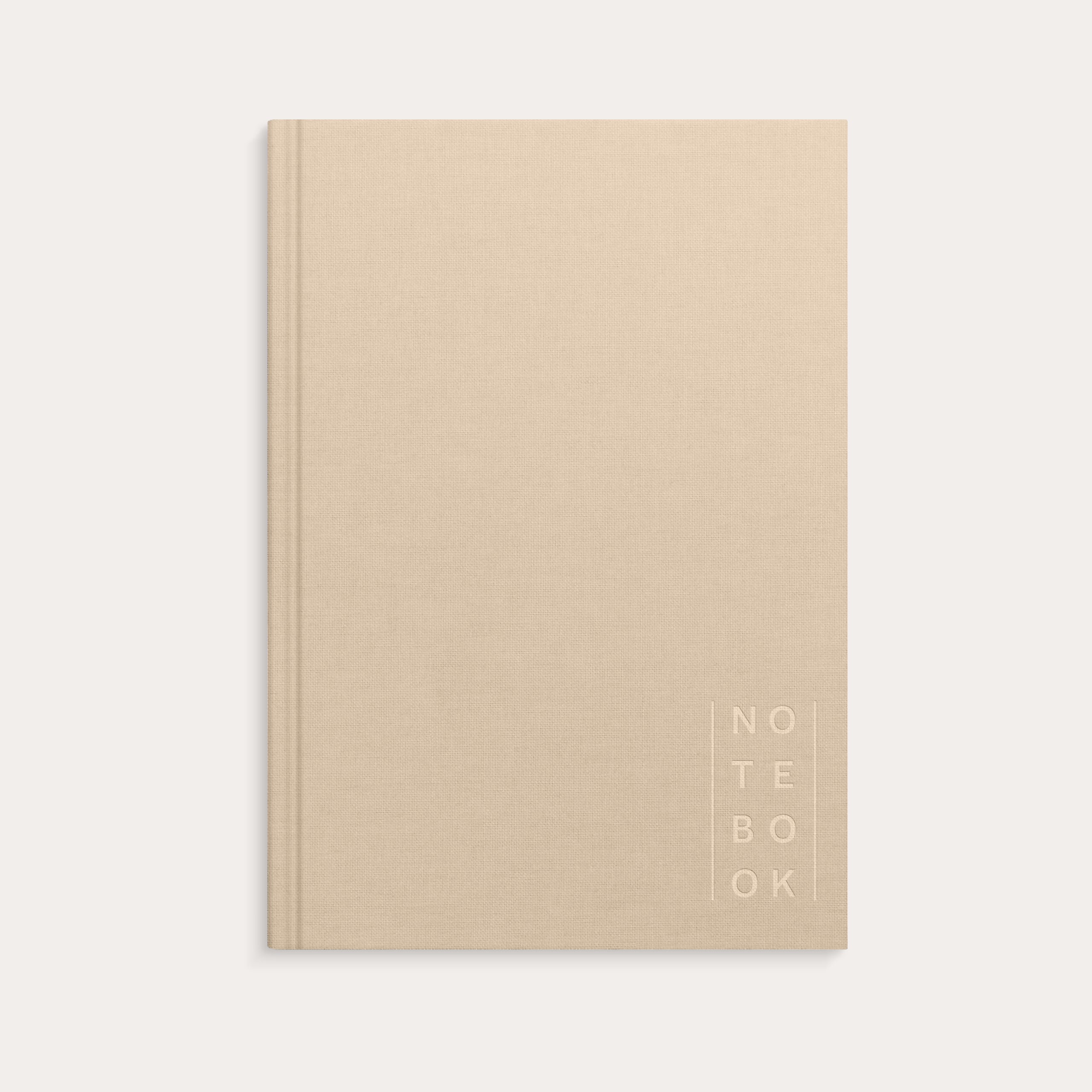 Notizbuch A5 Textile Beige