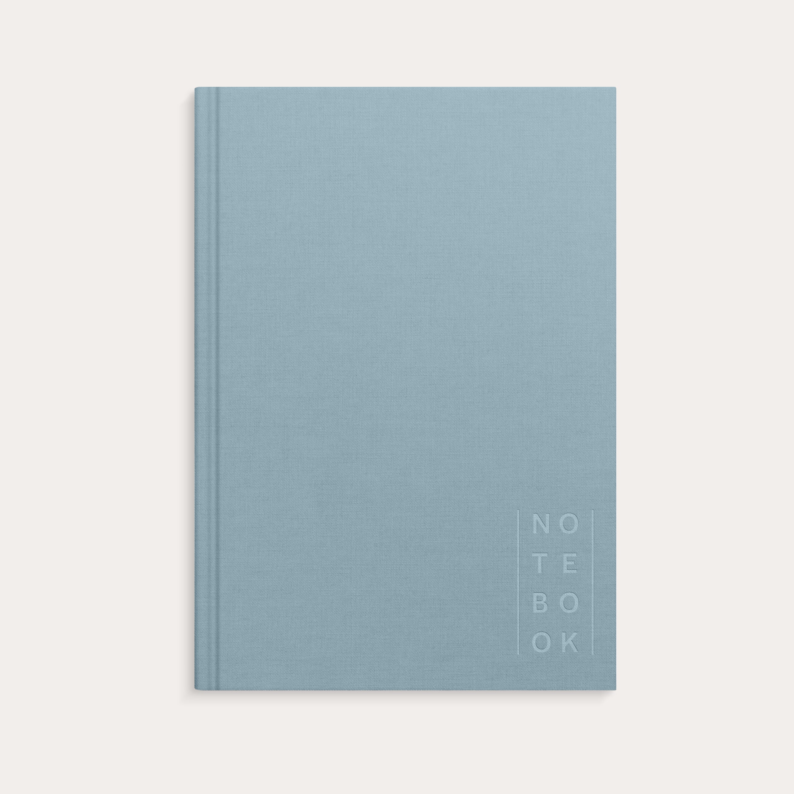Notebook Textile light blue lined A5