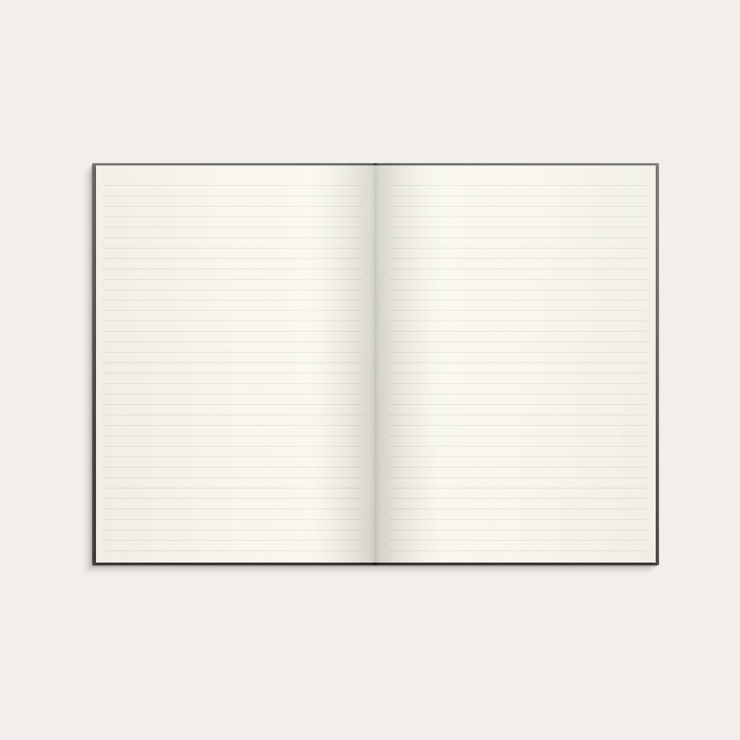 Notebook Textile dark grey lined A4