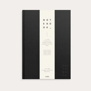 Notebook Textile black lined A4