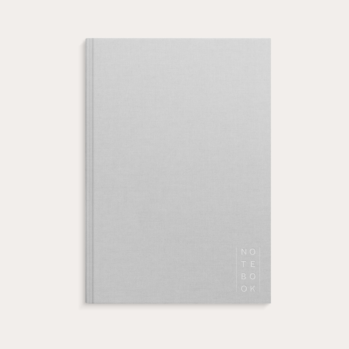 Notizbuch A4 Textile Light Grey