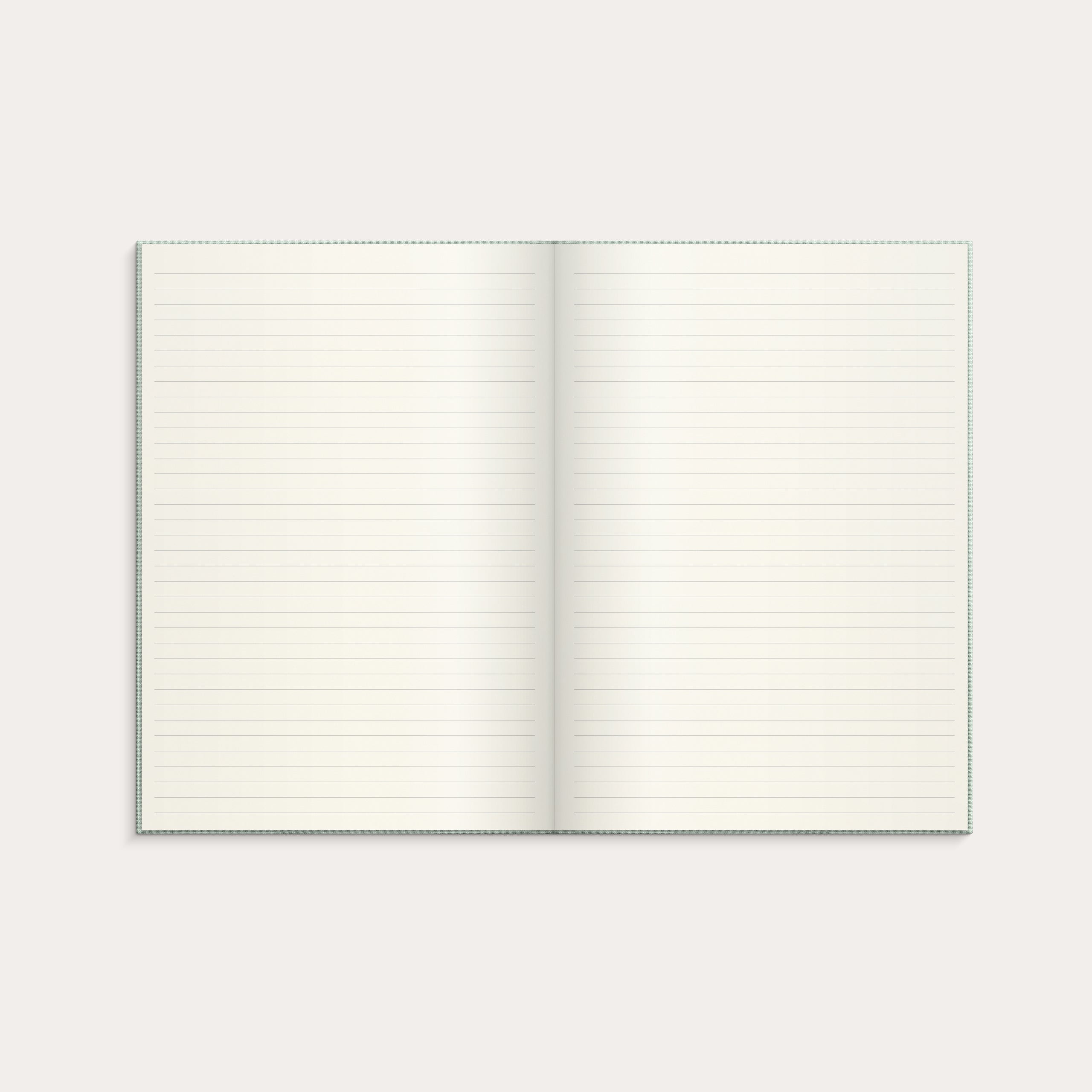 Notebook Textile green lined A4