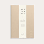 Notebook Textile beige lined A4