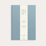 Notebook Textile light blue lined A4