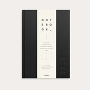 Notebook Textile black blank A5