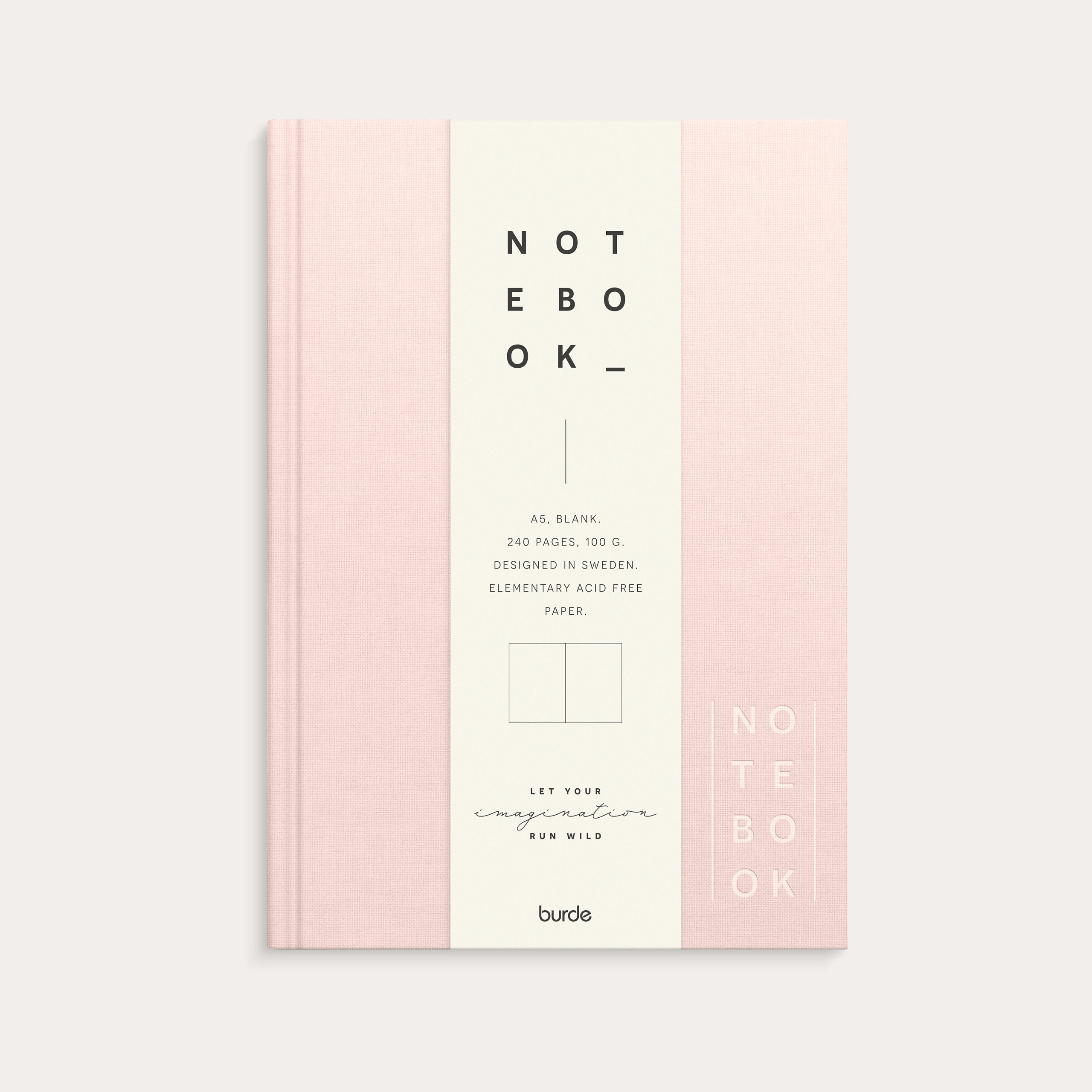 Notizbuch A5 Textile Pink