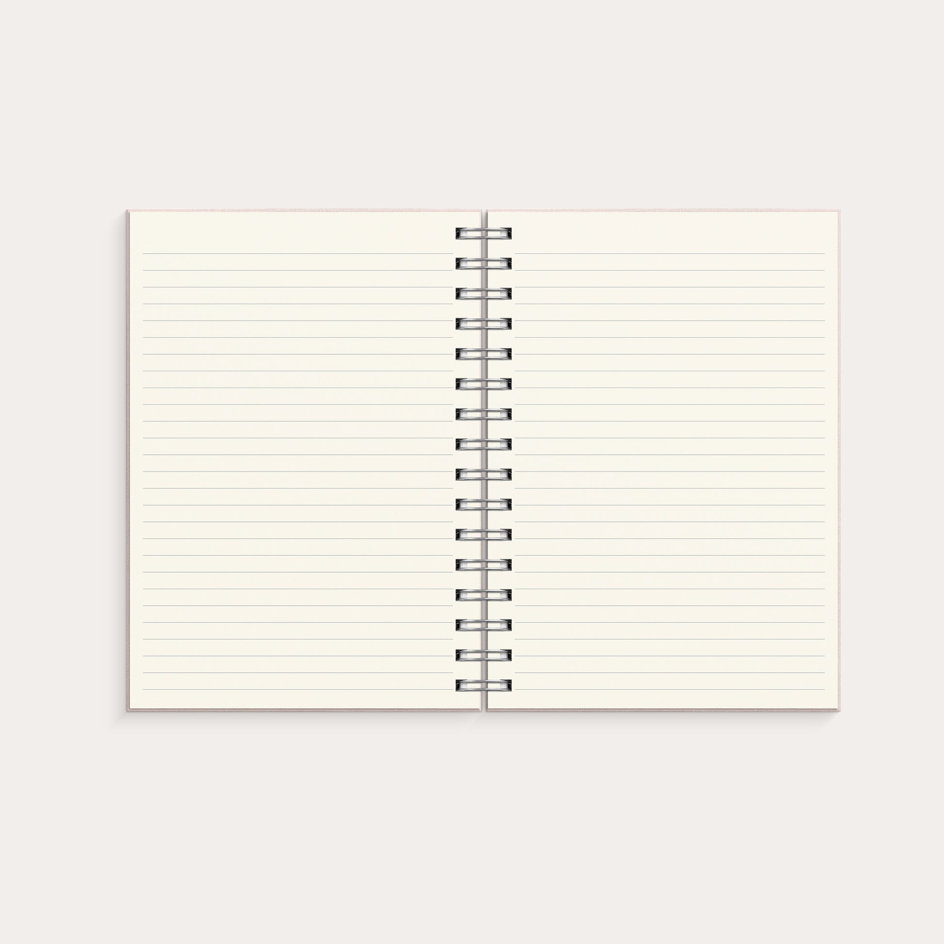 Notebook Textile spiralbound Pink lined A5 – detail view