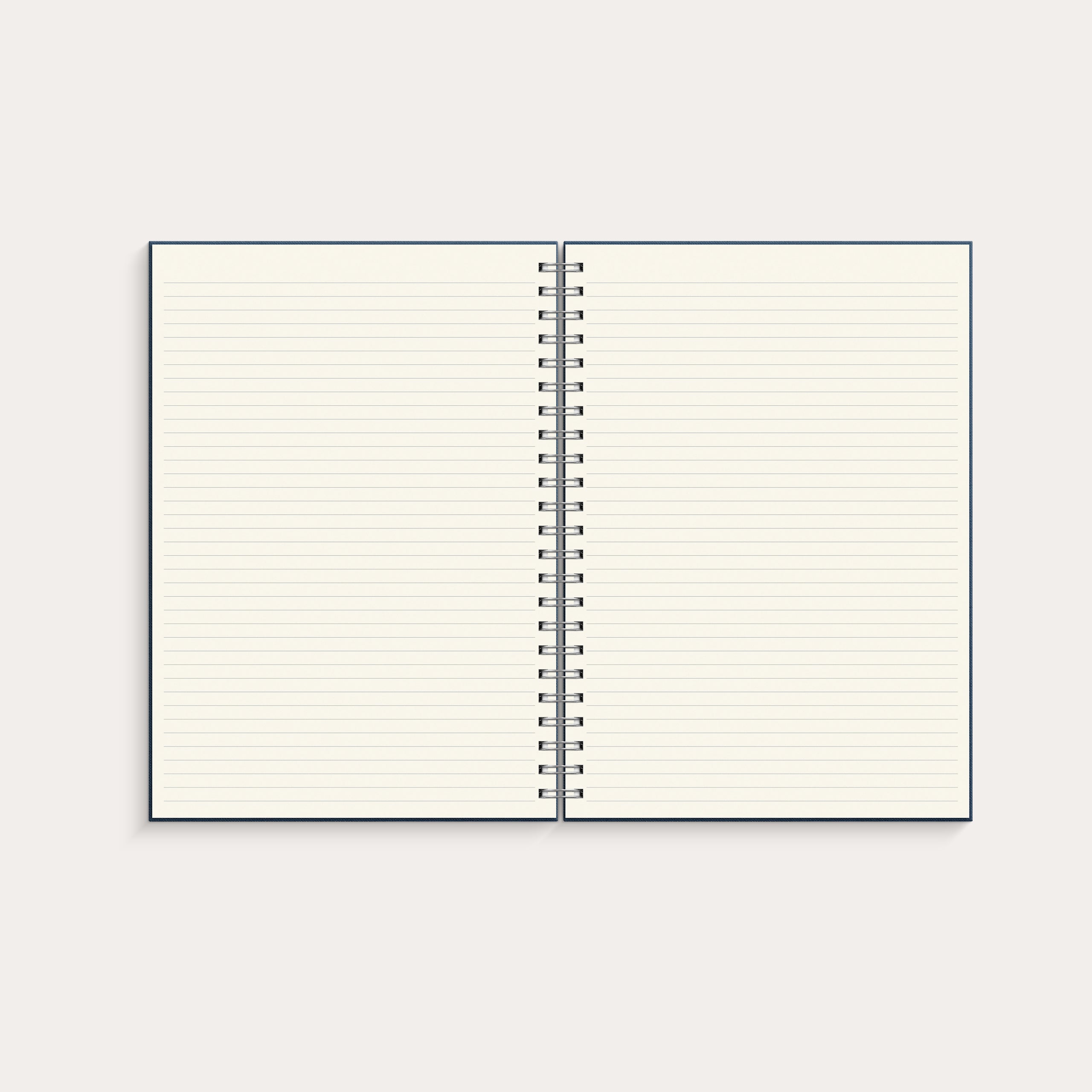 Notebook Textile spiralbound Dark Blue lined A4