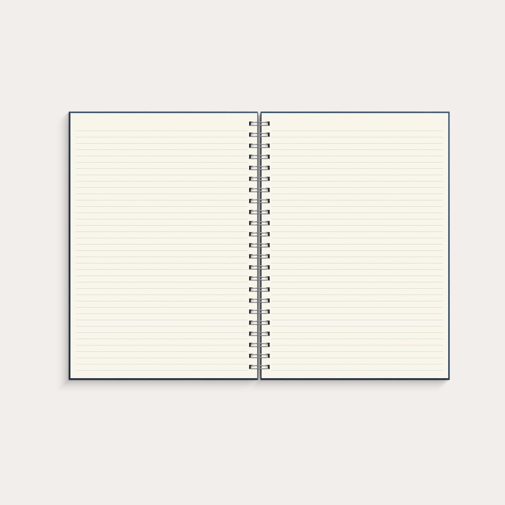 Notebook Textile spiralbound Dark Blue lined A4 – detail view