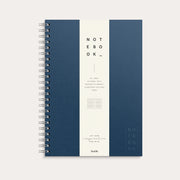 Cuaderno A4 Textile azul oscuro