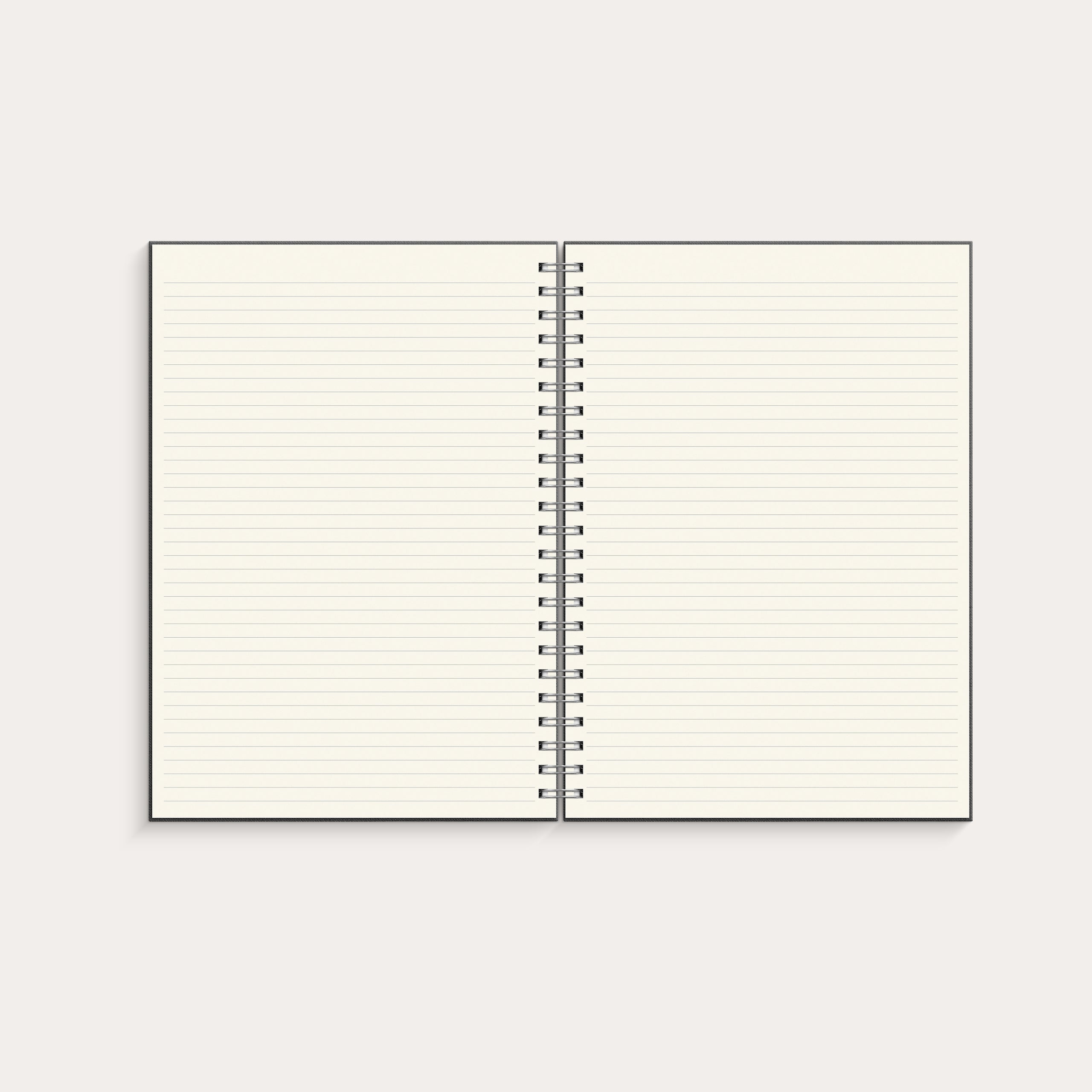 Notebook Textile spiralbound Dark Grey lined A4