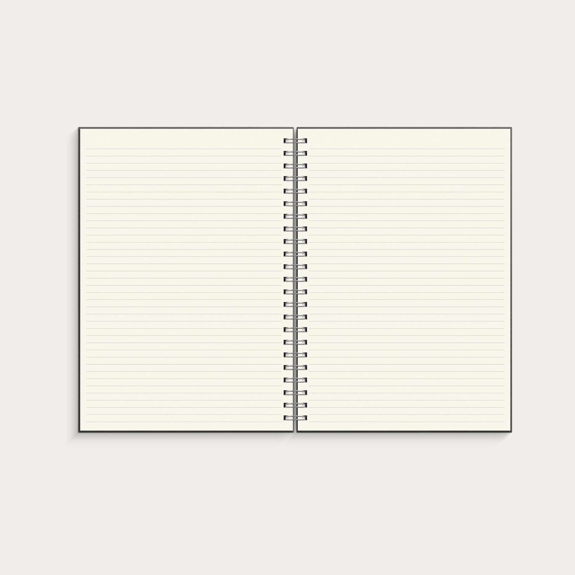 Notebook Textile spiralbound Dark Grey lined A4 – detail view