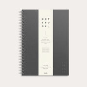 Anteckningsbok A4 Textile Dark Grey