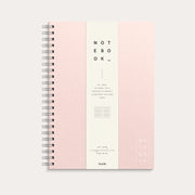Carnet A4 Textile rose