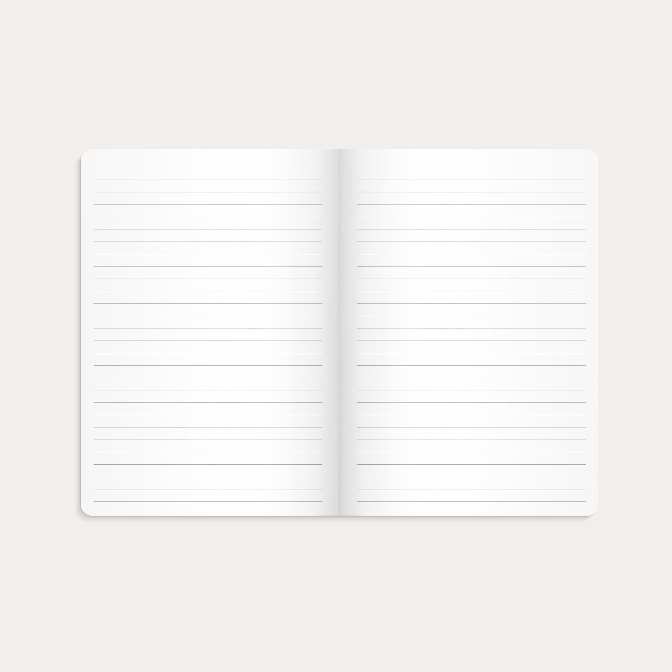 Notebook Flower & Notes 2-pack