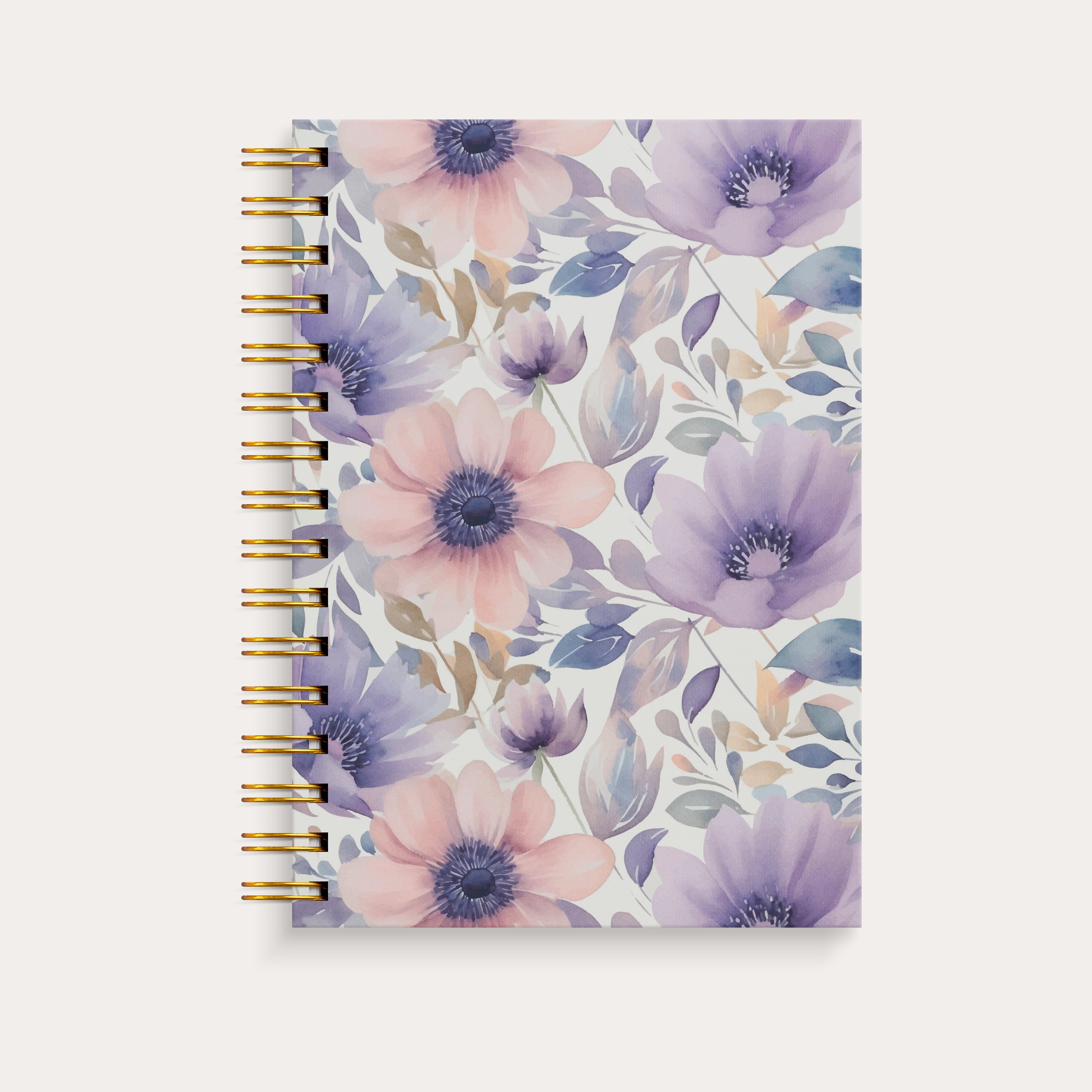Notebook A5 Lilac flowers