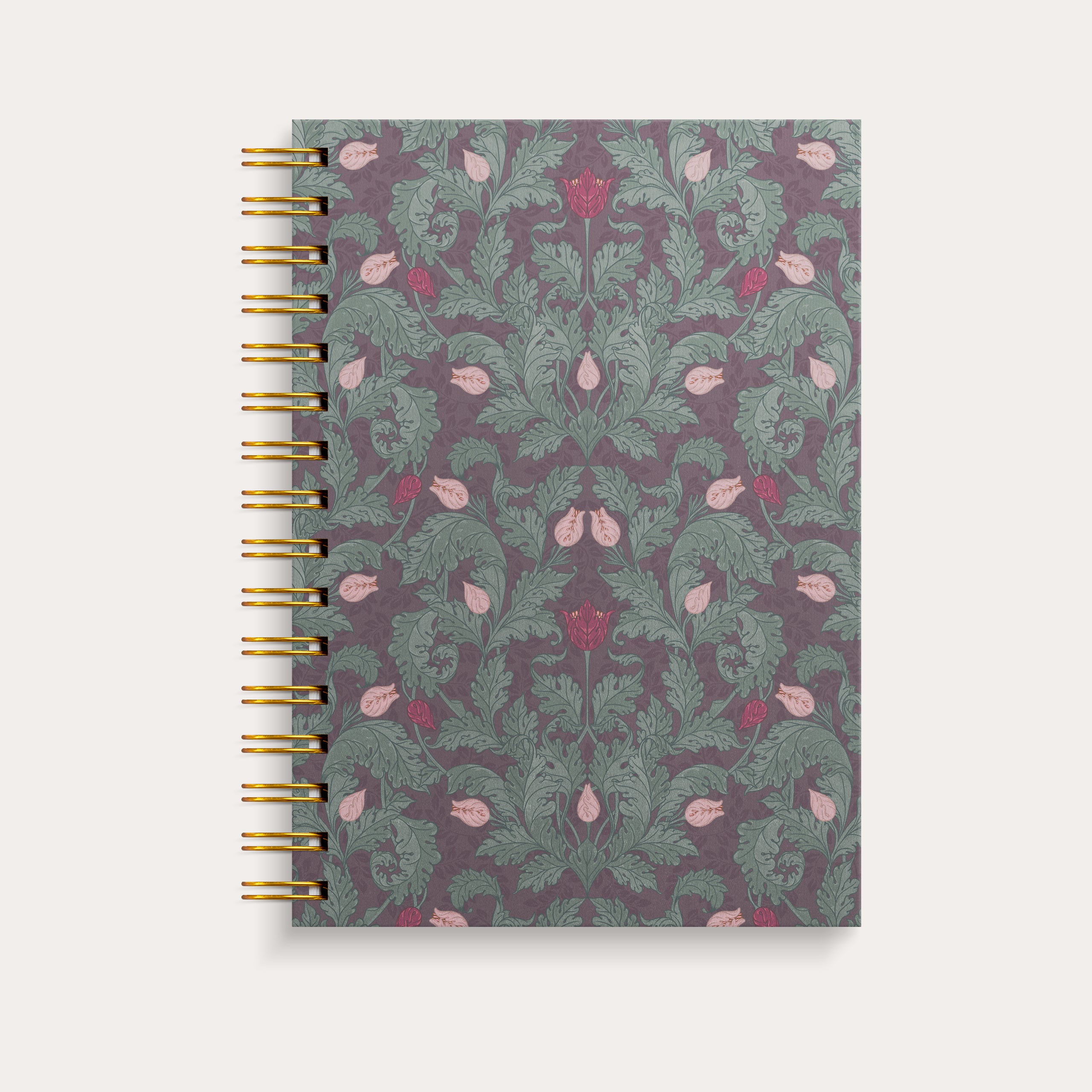 Anteckningsbok A5 Burgundy Flowers