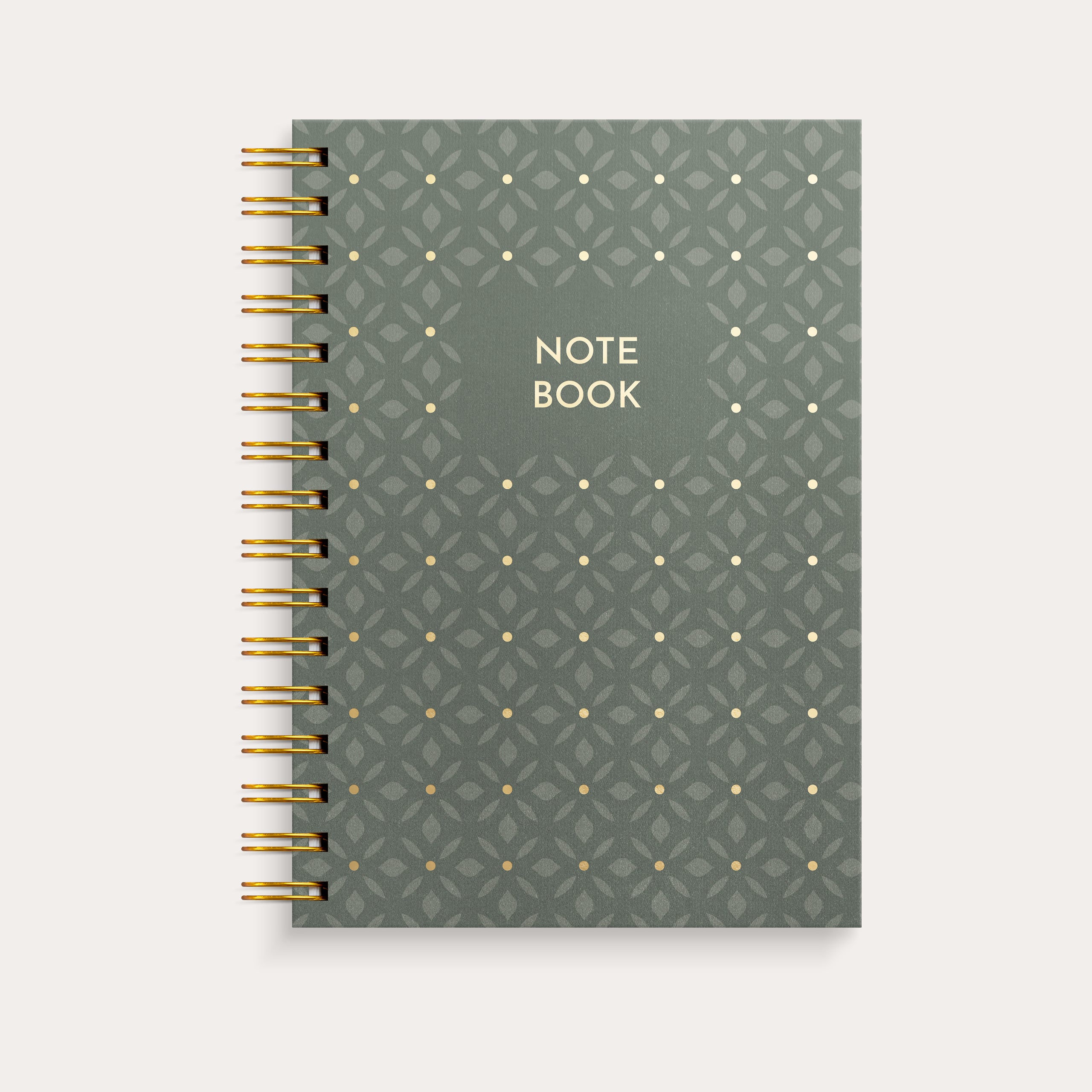 Notebook A5 green pattern