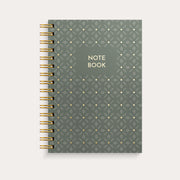 Notebook A5 Green Pattern