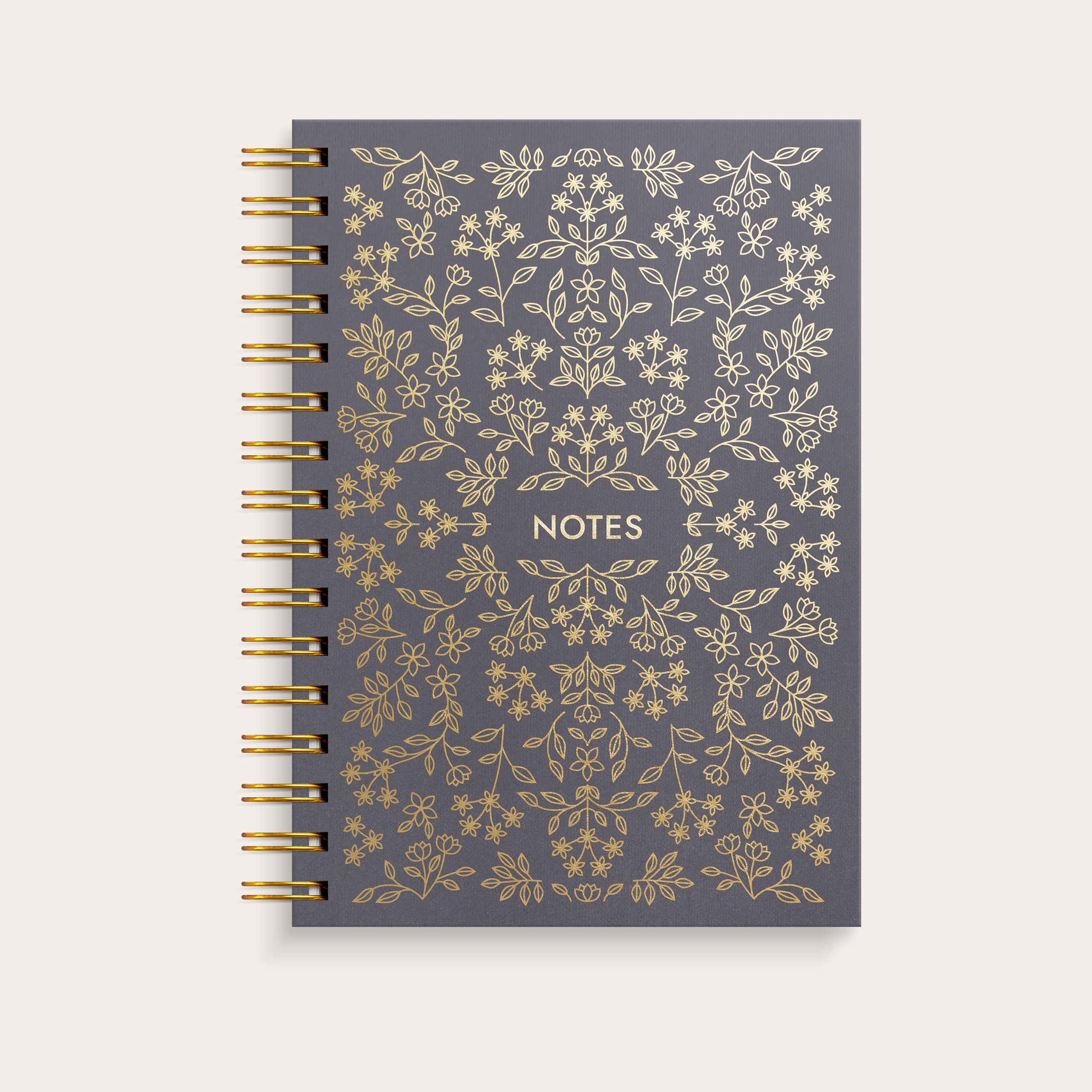 Notebook A5 black flower