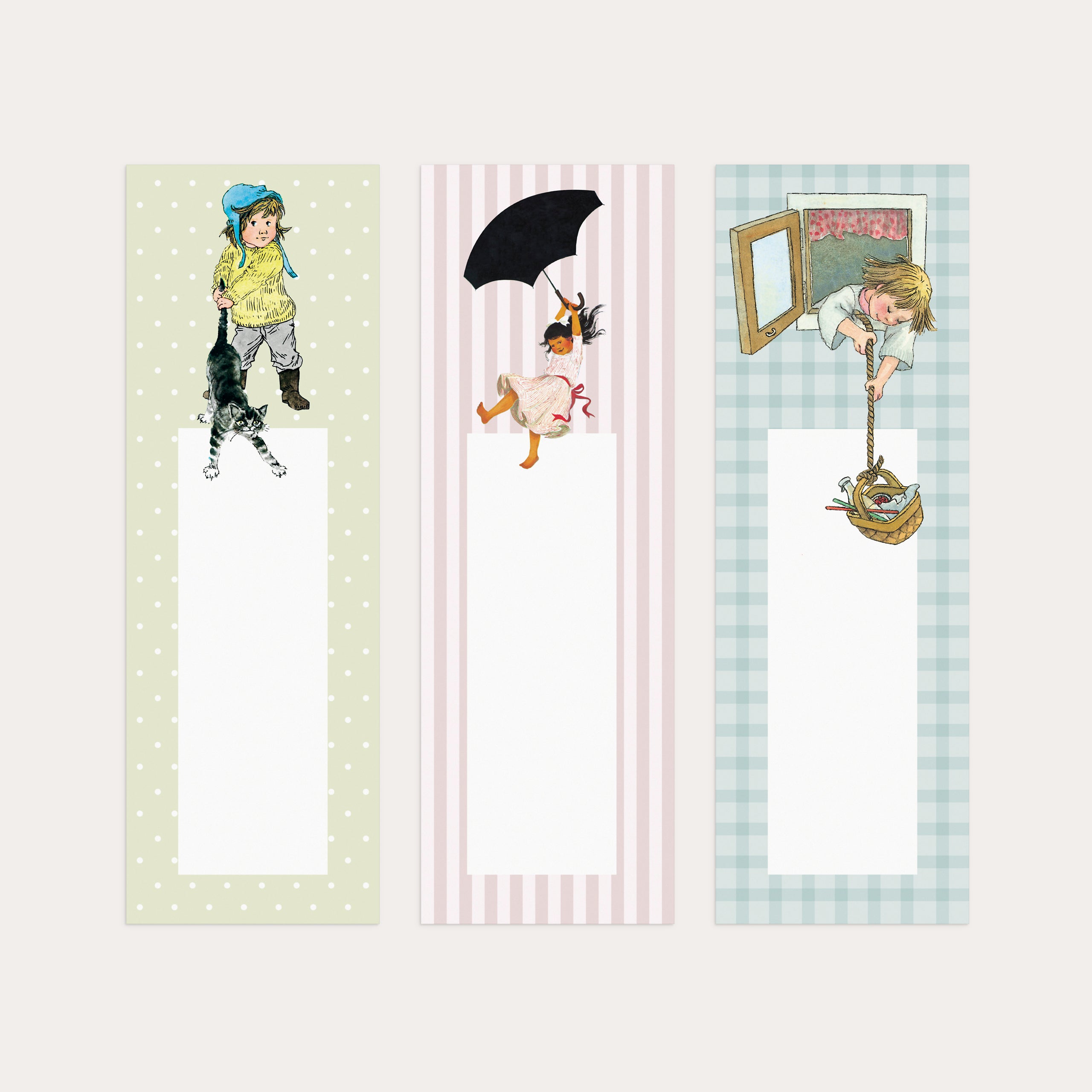 Bokmärke 3-pack Astrid Lindgren & Ilon Wikland