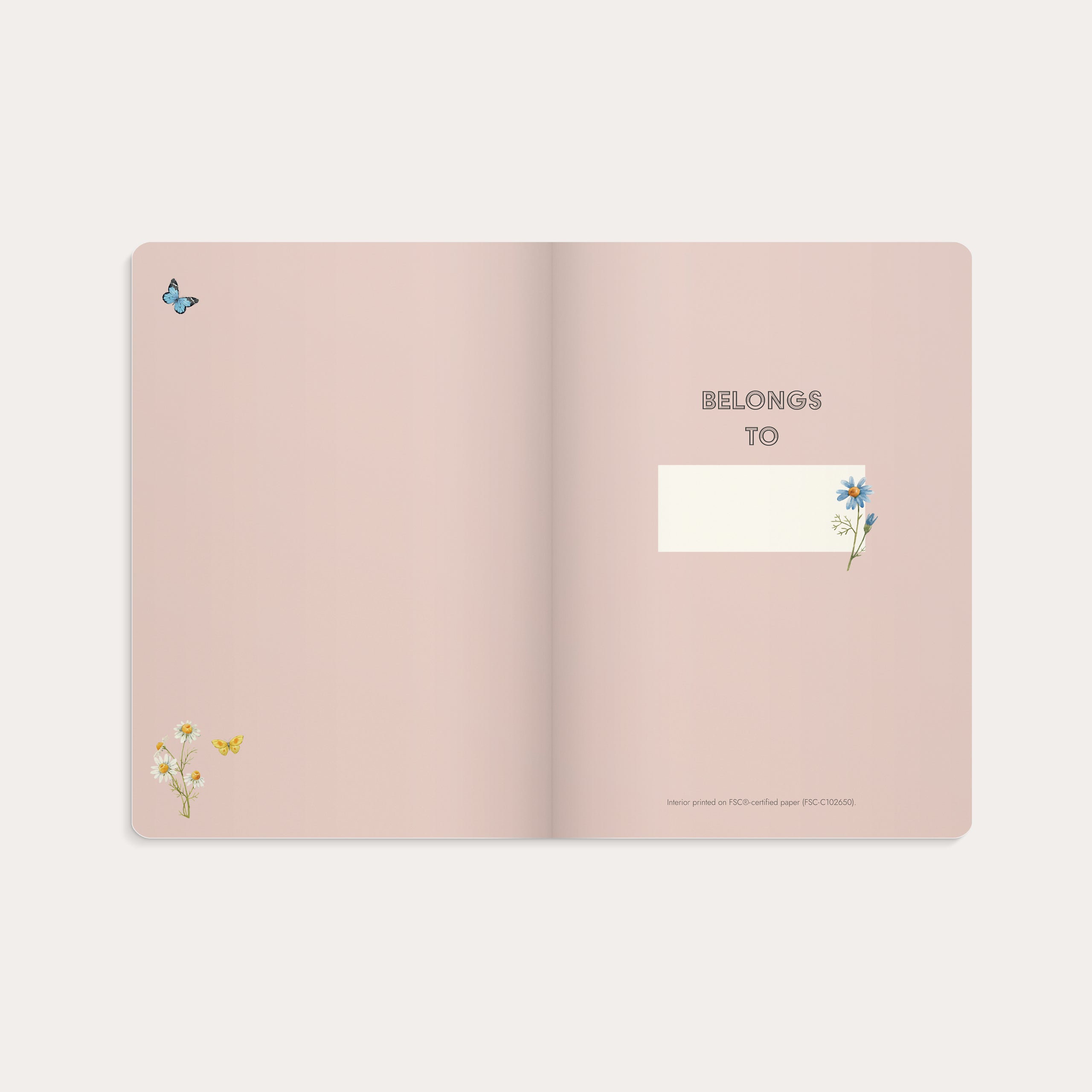 Notizbuch A5 Deluxe Pink Meadow