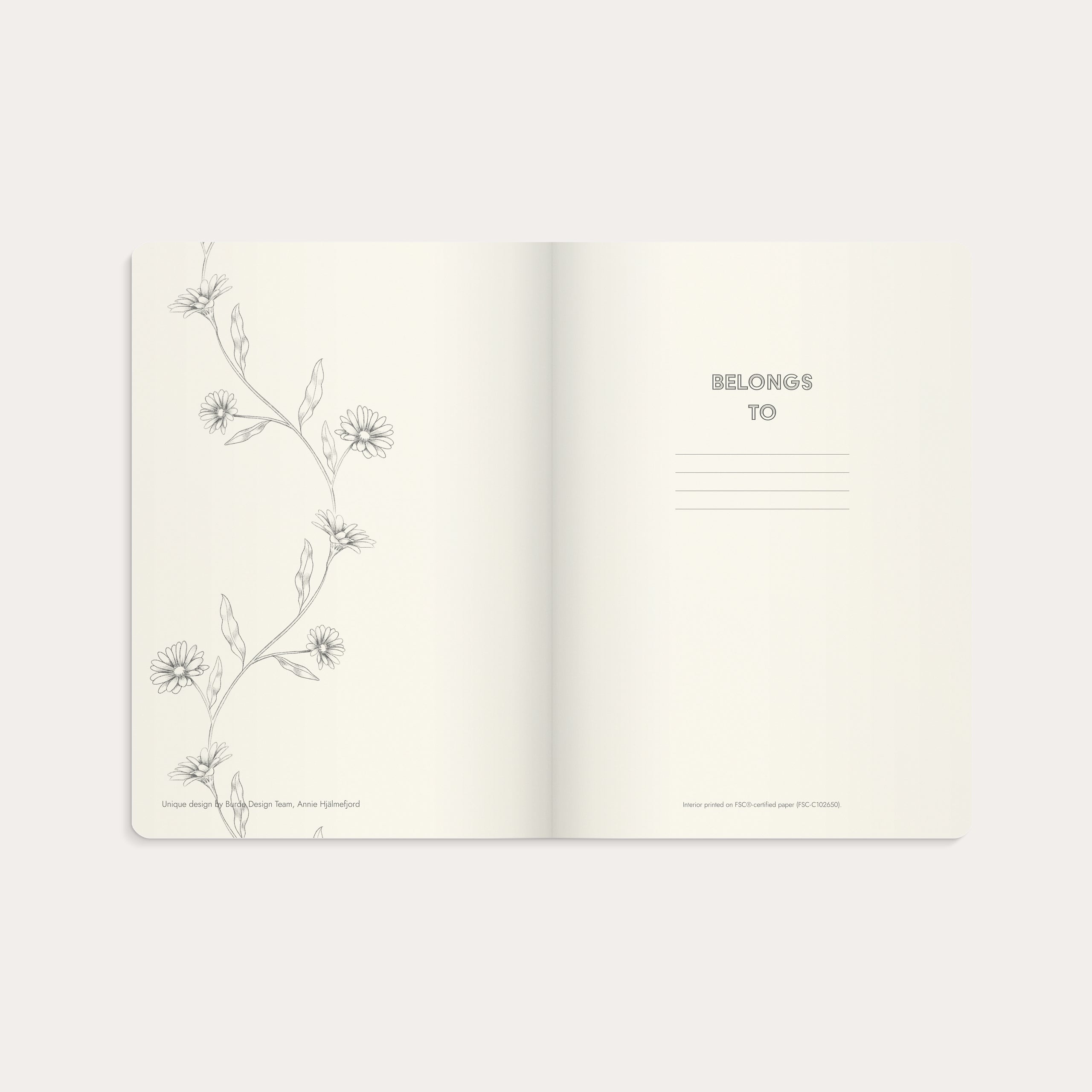 Notebook Deluxe A5 Butterfly – detail view