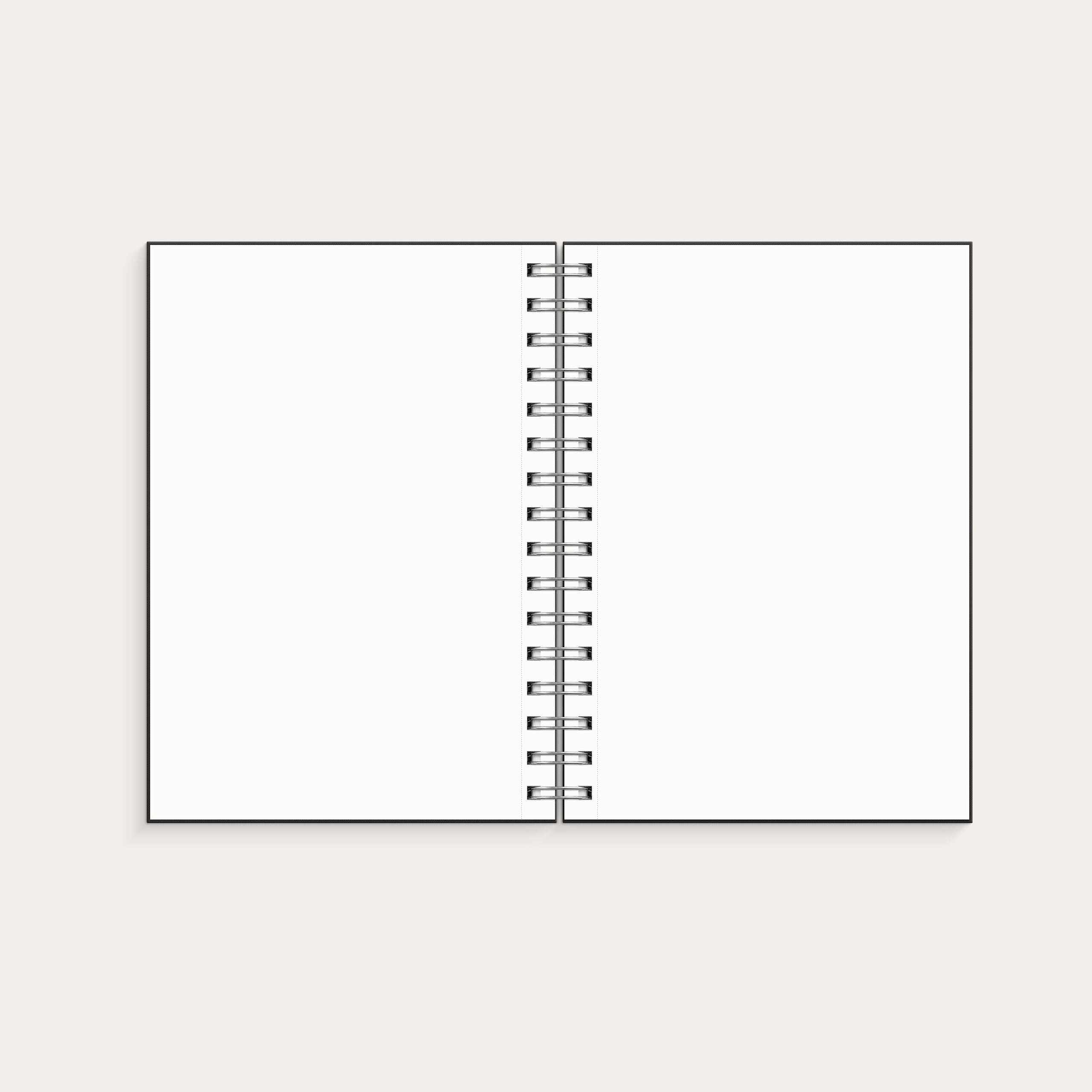 Notebook blank A5 Black