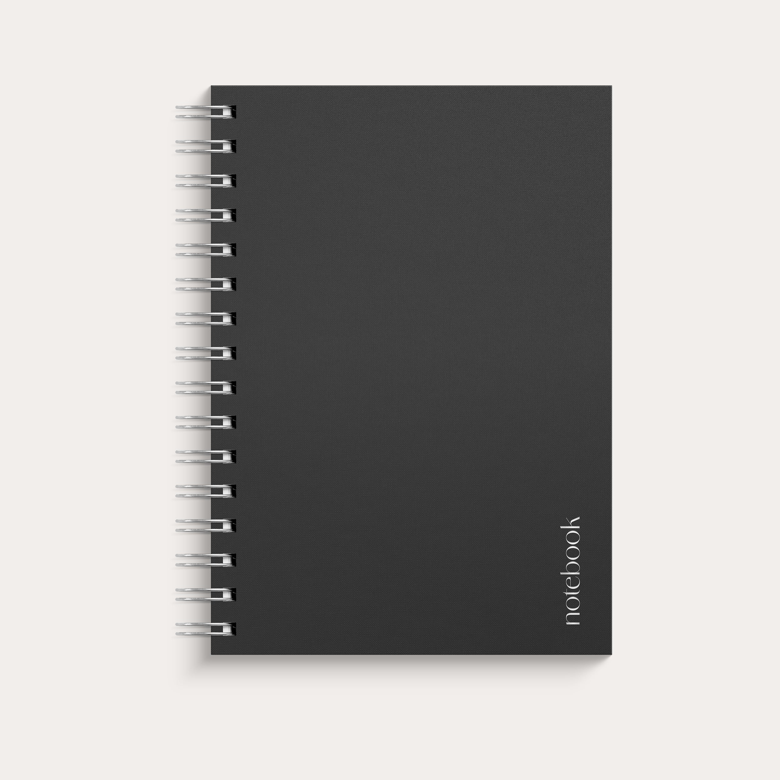 Notebook blank A5 Black