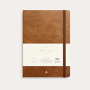 Notebook Deluxe A5 Blank Brown