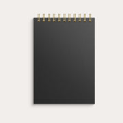 Notebook lined A6 black