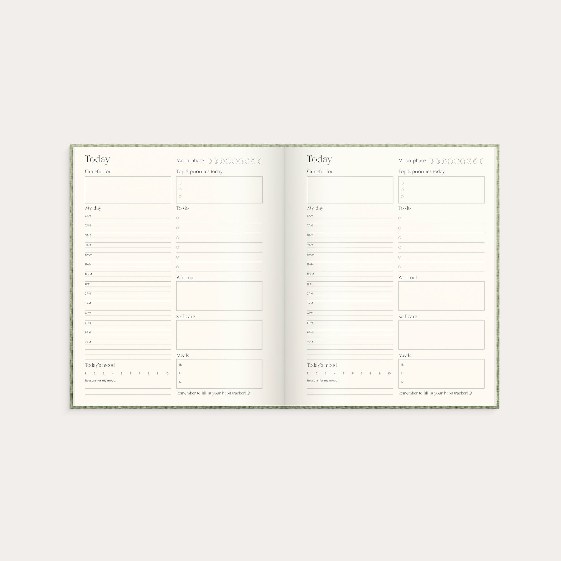 The Wellness Planner – detail view