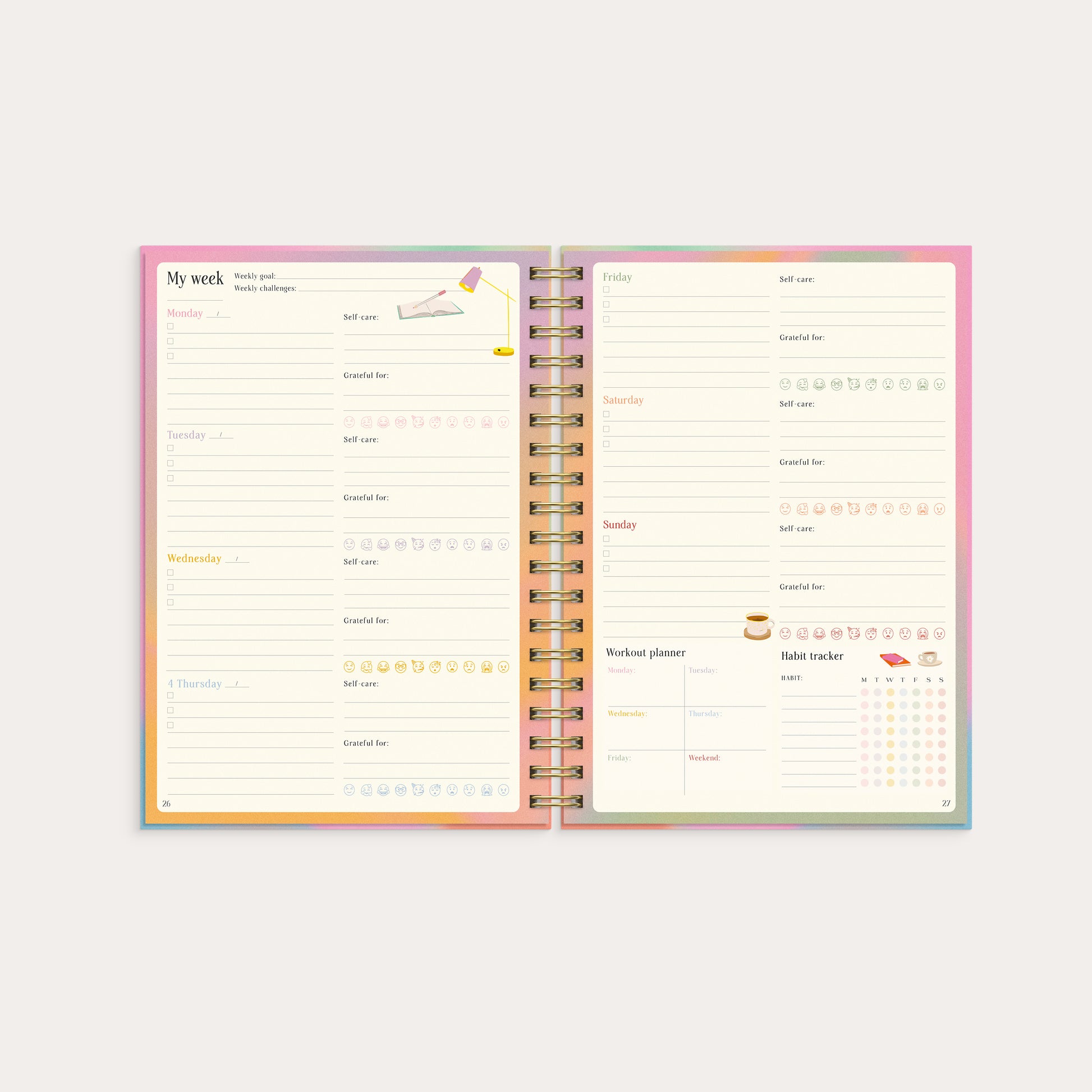 The Self Care Planner – detail view