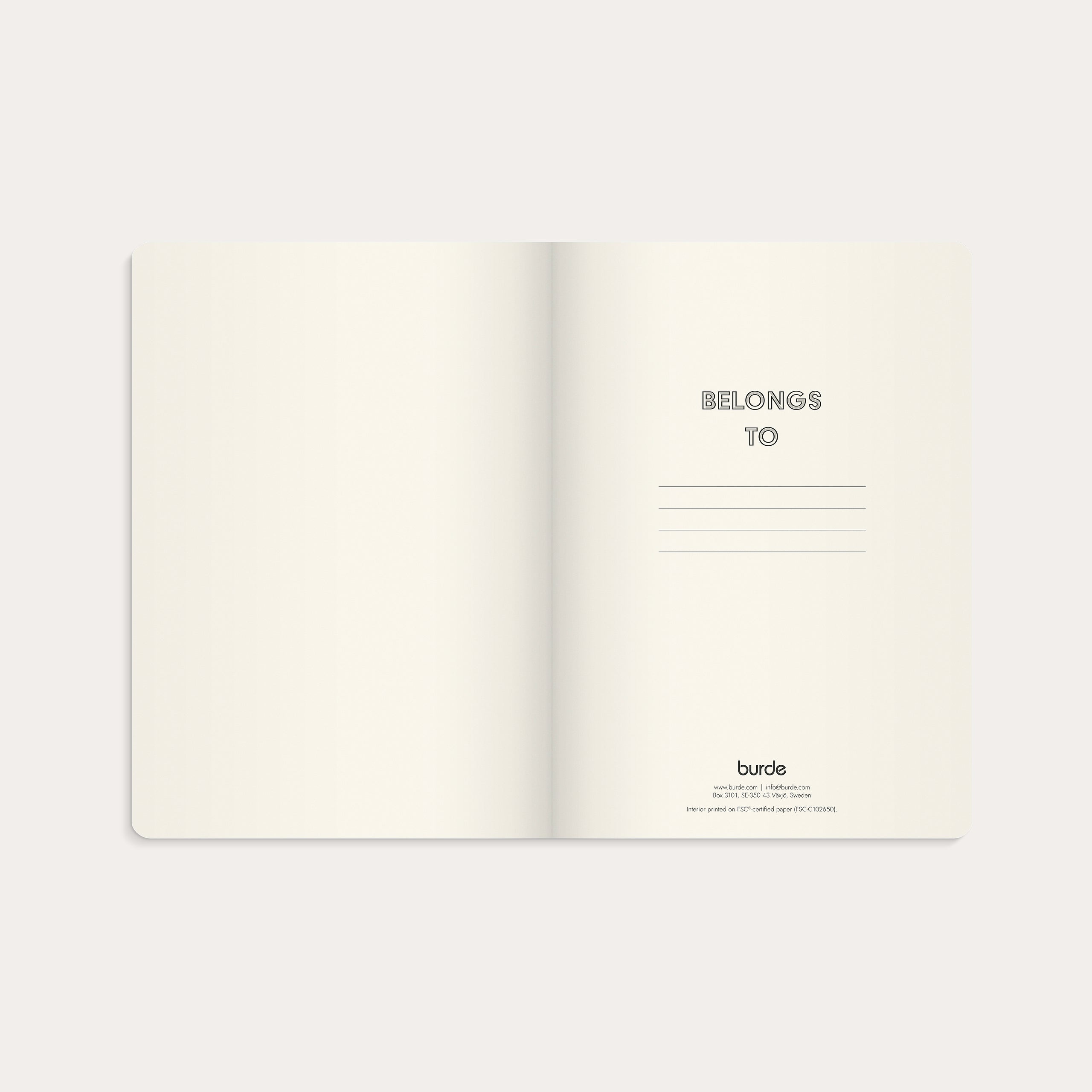 Notebook Deluxe A5 Smooth Beige