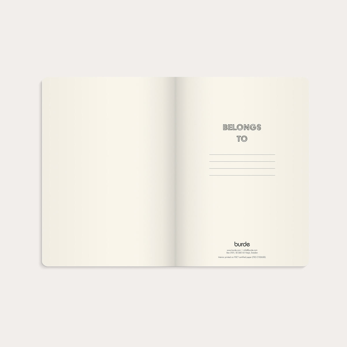 Anteckningsbok A5 Deluxe Smooth Beige