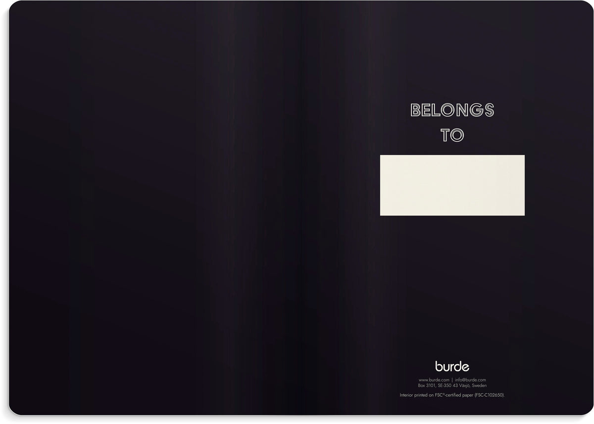 Anteckningsbok A5 Deluxe Black
