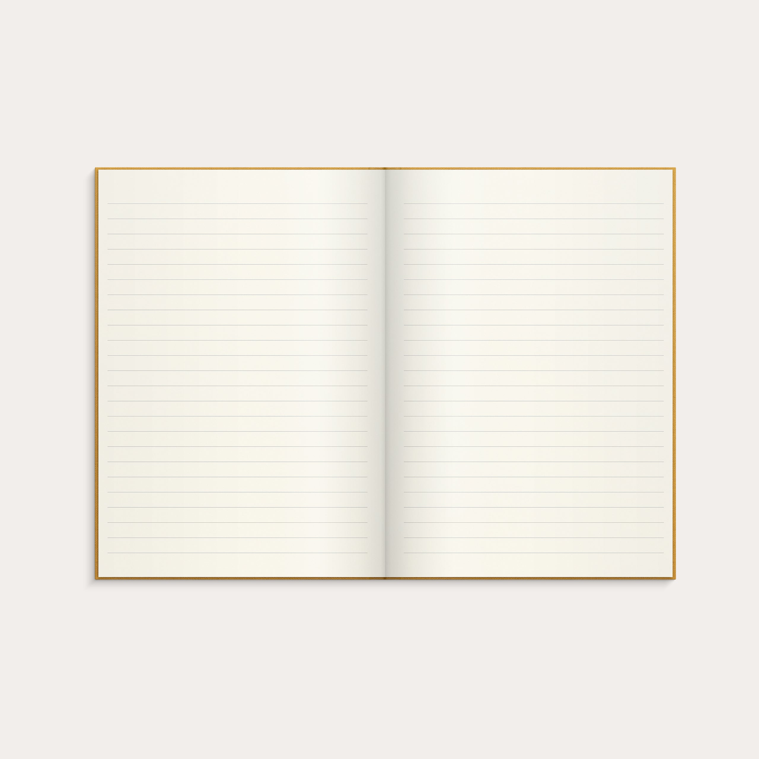 Notebook Textile mustard lined A5