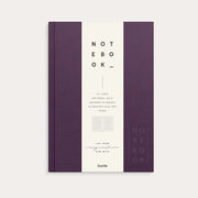 Notebook Textile plum lined A5