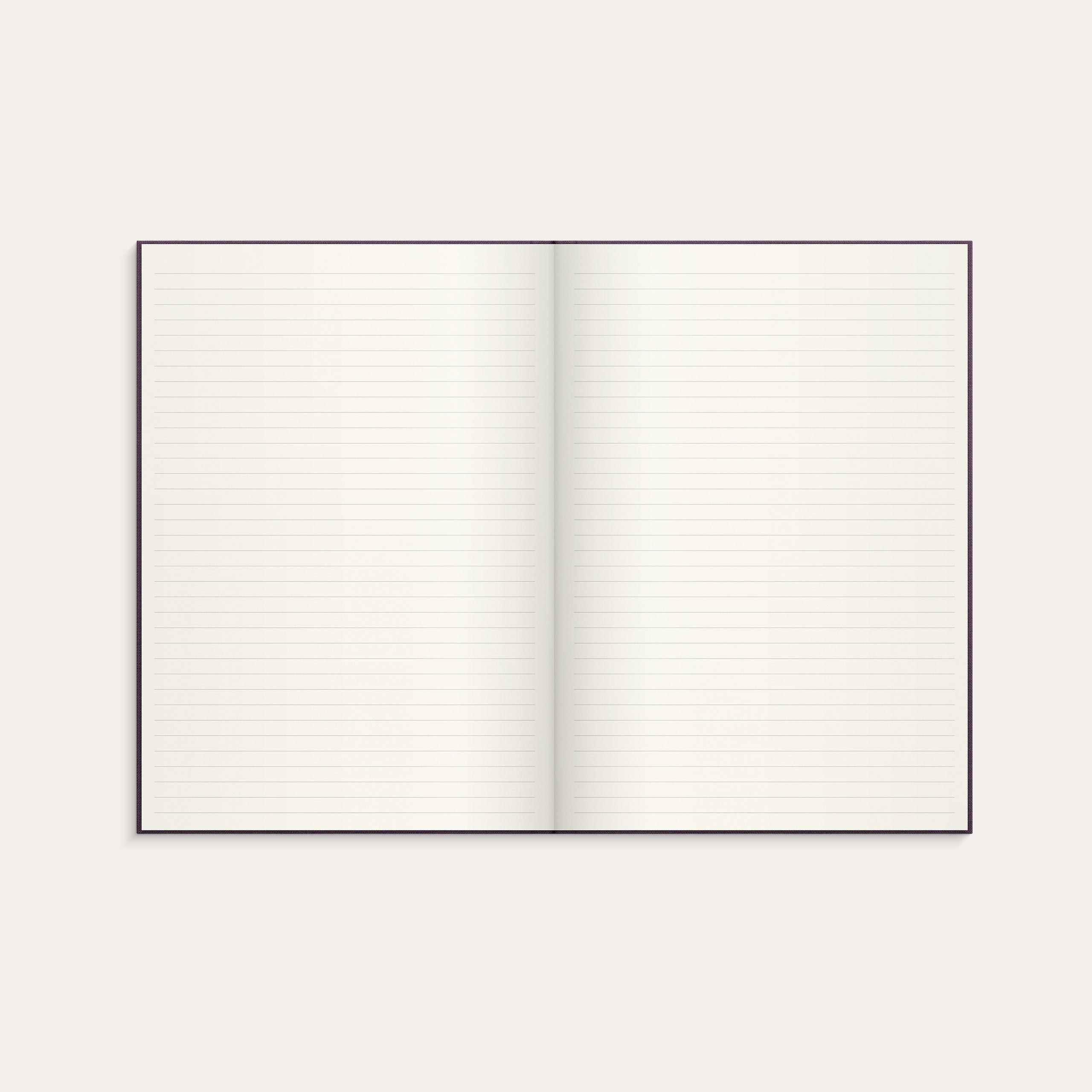 Notebook Textile plum lined A4