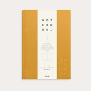 Notebook Textile mustard blank A5