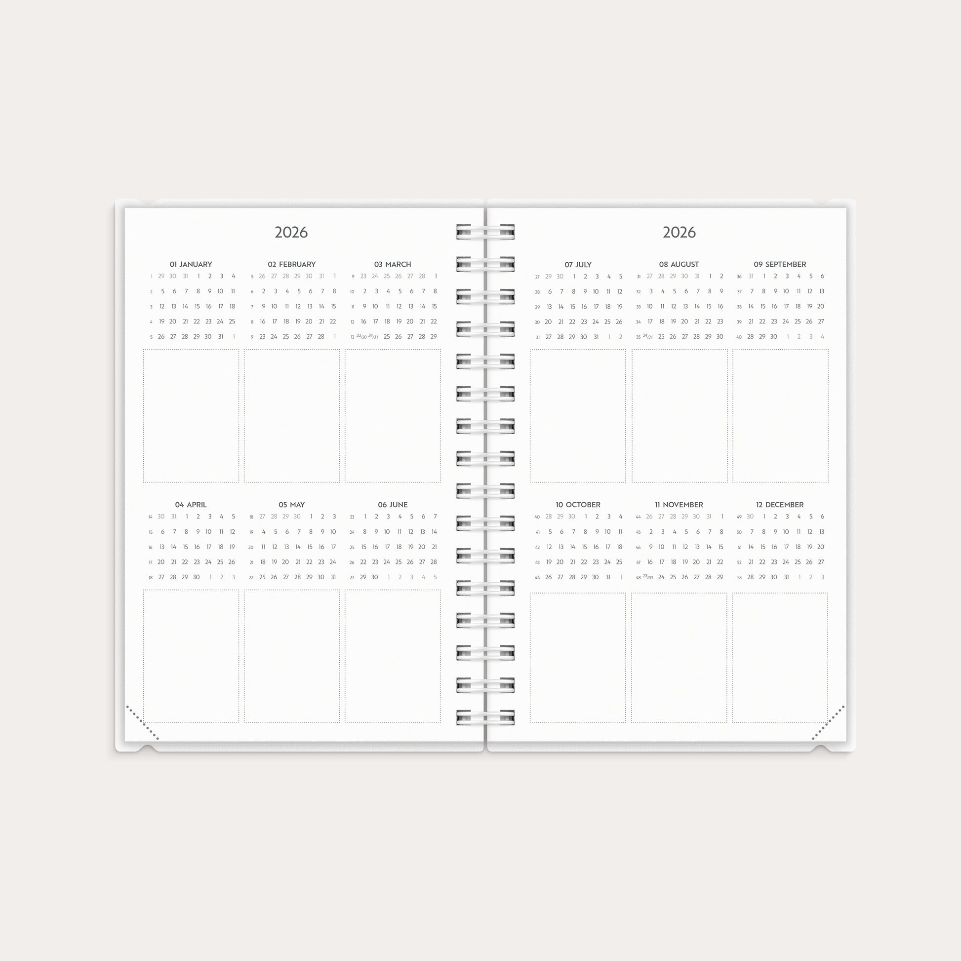 Agenda Tagesplaner 4in1 2026 – detail view