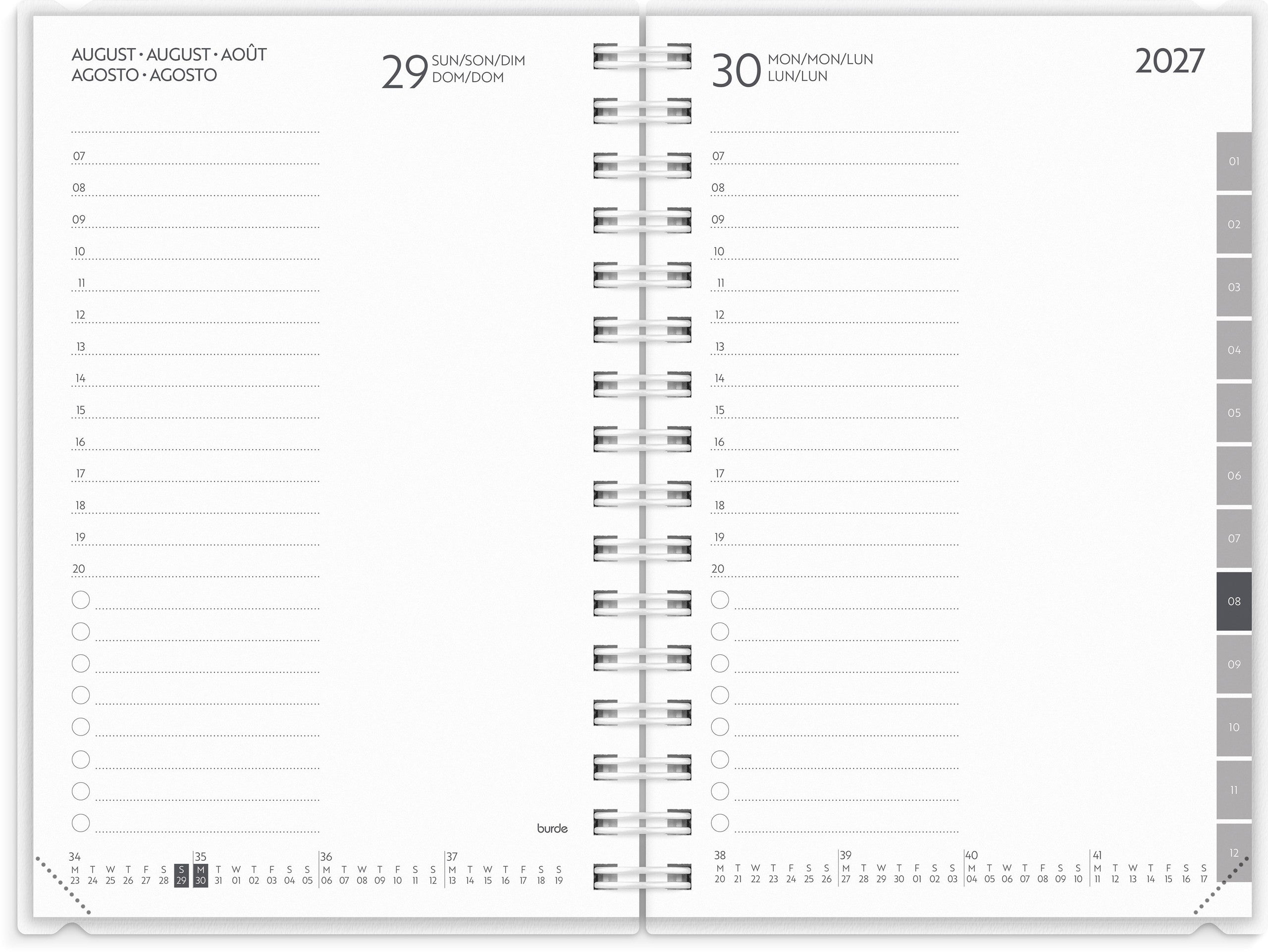 Agenda planner 4in1 2027