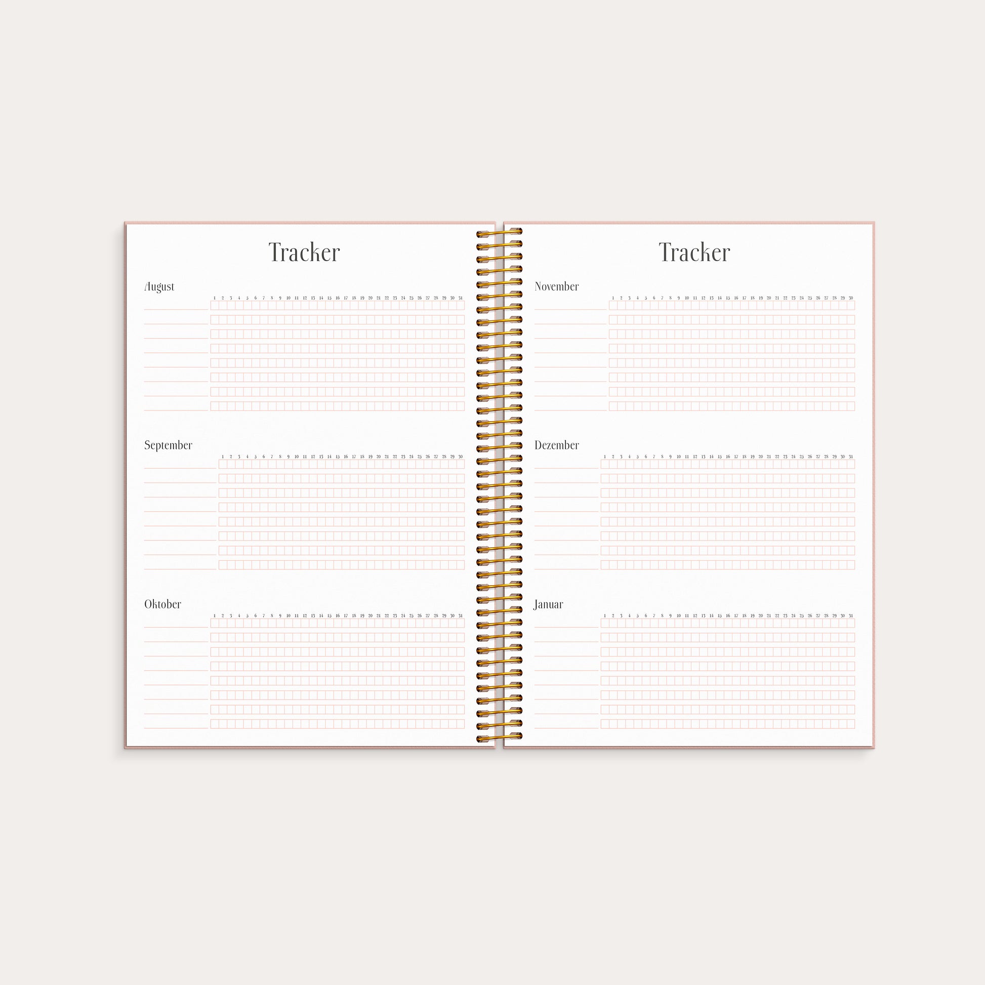Life Planner Pink 26/27 – detail view