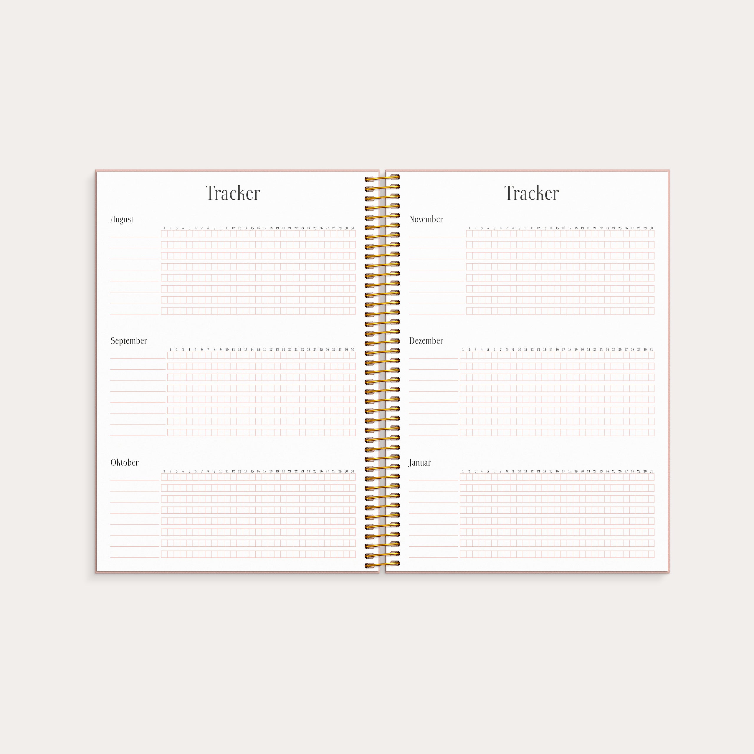 Life Planner Pink 26/27 – detail view